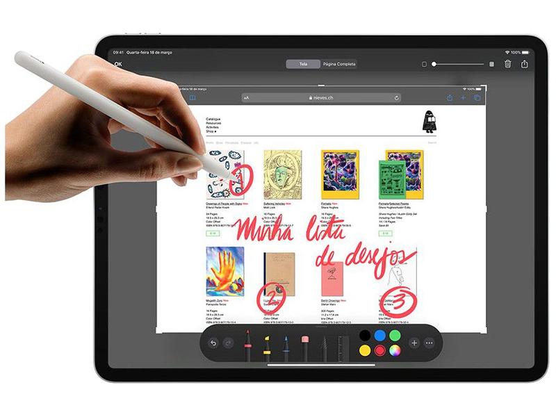 iPad Pro 11” 2ª Geração Apple Wi-Fi + Cellular - 256GB Prateado